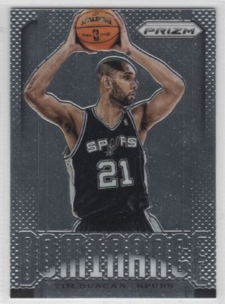 2013-14 Panini Prizm - Dominance #08 - Tim Duncan - San Antonio Spurs