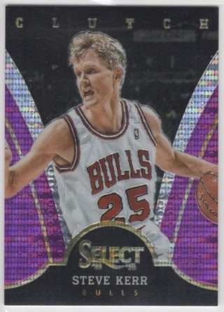 2013-14 Select - Clutch Prizm Purple #14 - Steve Kerr SN99 - Chicago Bulls