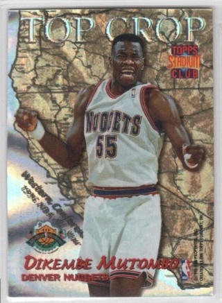 1996-97 Stadium Club - Top Crop #TC02 - Dikembe Mutombo / Alonzo Mourning - Denver Nuggets / Miami Heat