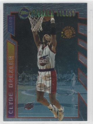 1996-97 Topps - Mystery Finest Borderless #M13 - Clyde Drexler - Houston Rockets