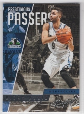 2016-17 Prestige - Prestigious Passers #05 - Ricky Rubio - Minnesota Timberwolves