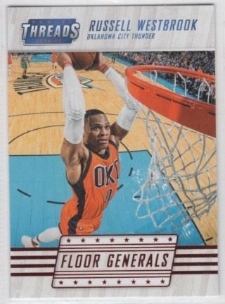 2016-17 Panini Threads - Floor Generals Century Proof Red #11 - Russell Westbrook - OKC Thunder