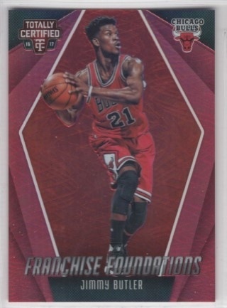 2016-17 Totally Certified - Franchise Foundations Red #06 - Jimmy Butler SN199 - Chicago Bulls