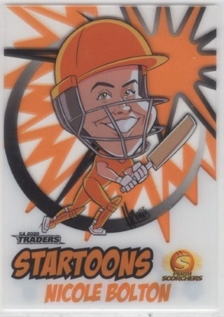CRICKET - Traders 2020-21 - Startoons #ST6 - Nicole Bolton - Perth Scorchers