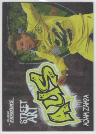 CRICKET - Traders 2020-21 - Street Art Black #SABK01 - Adam Zampa - Australia