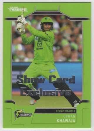 CRICKET - Traders 2020-21 - Show Card Exclusive #146 - Usman Khawaja PROMO - Sydney Thunder