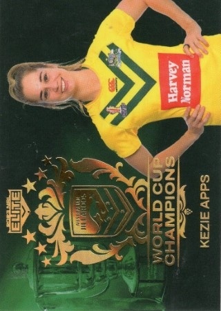 NRL - 2023 Elite - World Cup Champions #WCC21 - Kezie Apps - Australian Jillaroos