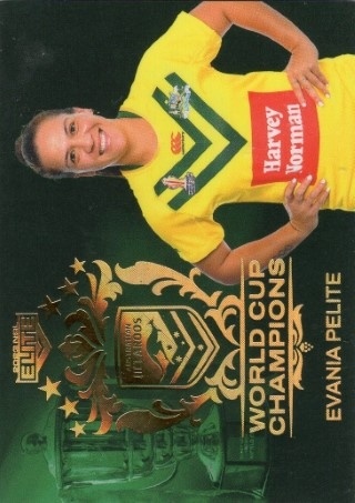 NRL - 2023 Elite - World Cup Champions #WCC32 - Evania Pelite - Australian Jillaroos