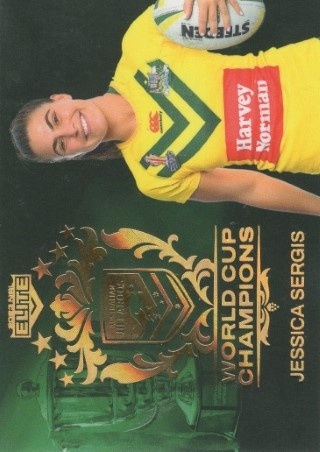 NRL - 2023 Elite - World Cup Champions #WCC34 - Jessica Sergis - Australian Jillaroos