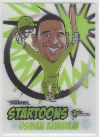 CRICKET - Traders 2020-21 - Startoons #ST8 - Usman Khawaja - Sydney Thunder