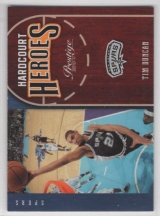 2010-11 Prestige - Hardcourt Heroes #13 - Tim Duncan - San Antonio Spurs