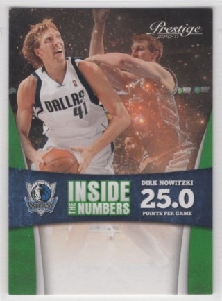 2010-11 Prestige - Inside the Numbers #07 - Dirk Nowitzki - Dallas Mavericks