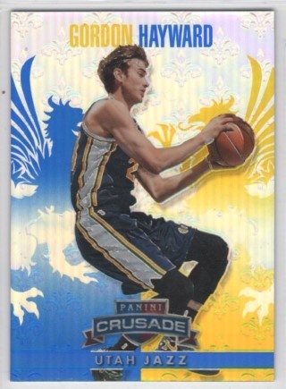 2013-14 Panini Crusade - Insert Blue #076 - Gordon Hayward - Utah Jazz