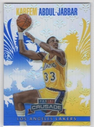 2013-14 Panini Crusade - Insert Blue #142 - Kareem Abdul-Jabbar - LA Lakers