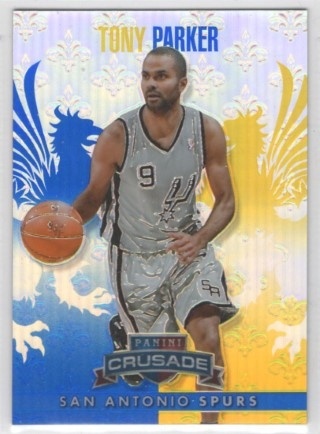 2013-14 Panini Crusade - Insert Blue #259 - Tony Parker - San Antonio Spurs