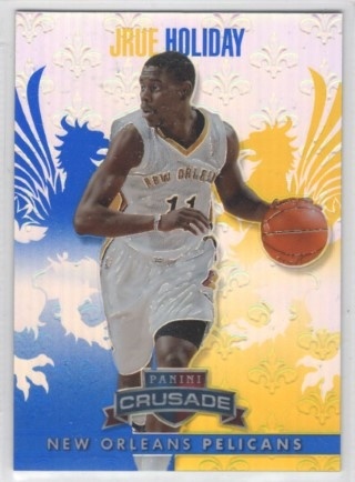 2013-14 Panini Crusade - Insert Blue #260 - Jrue Holiday - New Orleans Pelicans