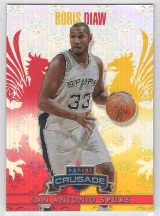 2013-14 Panini Crusade - Insert Red #020 - Boris Diaw SN349 - San Antonio Spurs