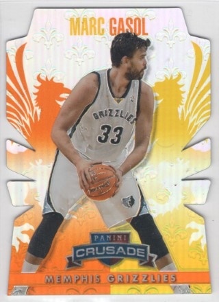 2013-14 Panini Crusade - Insert Orange Die Cut #180 - Marc Gasol SN99 - Memphis Grizzlies