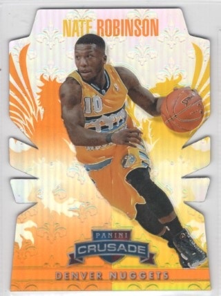 2013-14 Panini Crusade - Insert Orange Die Cut #265 - Nate Robinson SN99 - Denver Nuggets