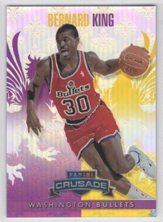 2013-14 Panini Crusade - Insert Purple #243 - Bernard King SN49 - Washington Bullets