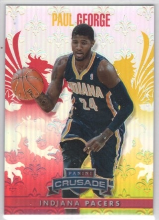 2013-14 Panini Crusade - Insert Red #136 - Paul George SN349 - Indiana Pacers