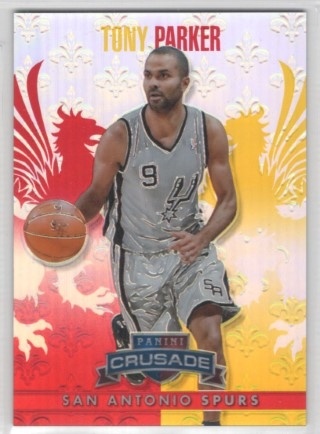 2013-14 Panini Crusade - Insert Red #259 - Tony Parker SN349 - San Antonio Spurs