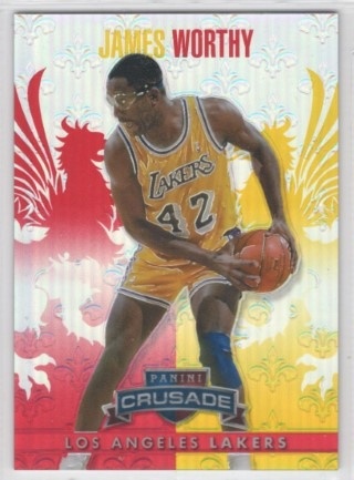2013-14 Panini Crusade - Insert Red #281 - James Worthy SN349 - LA Lakers
