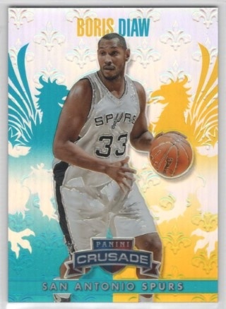2013-14 Panini Crusade - Insert Teal #020 - Boris Diaw SN249 - San Antonio Spurs