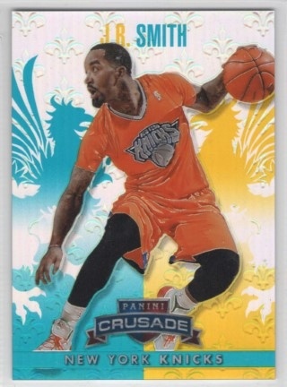 2013-14 Panini Crusade - Insert Teal #075 - J.R. Smith SN249 - New York Knicks