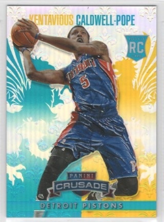 2013-14 Panini Crusade - Insert Teal #081 - Kentavious Caldwell-Pope SN249 - Detroit Pistons