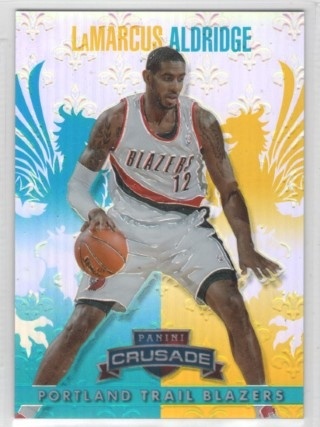 2013-14 Panini Crusade - Insert Teal #125 - LaMarcus Aldridge SN249 - Portland Trail Blazers