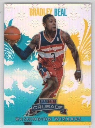 2013-14 Panini Crusade - Insert Teal #159 - Bradley Beal SN249 - Washington Wizards