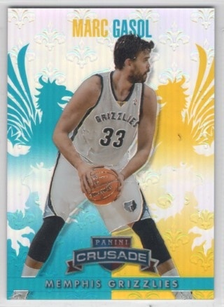 2013-14 Panini Crusade - Insert Teal #180 - Marc Gasol SN249 - Memphis Grizzlies