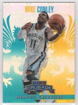 2013-14 Panini Crusade - Insert Teal #190 - Mike Conley SN249 - Memphis Grizzlies