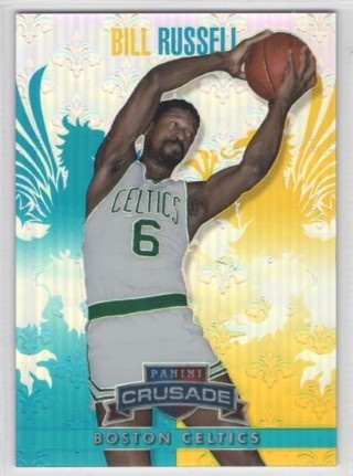 2013-14 Panini Crusade - Insert Teal #232 - Bill Russell SN249 - Boston Celtics