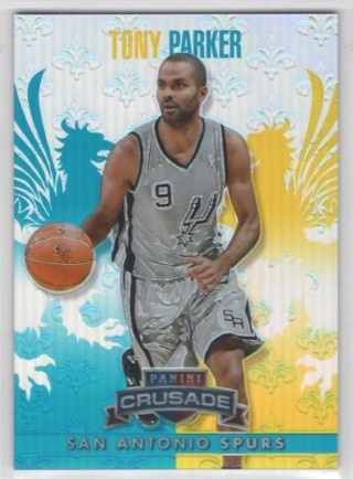 2013-14 Panini Crusade - Insert Teal #259 - Tony Parker SN249 - San Antonio Spurs