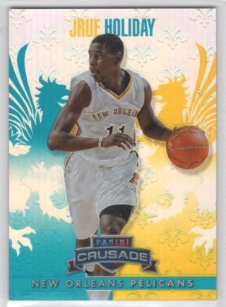 2013-14 Panini Crusade - Insert Teal #260 - Jrue Holiday SN249 - New Orleans Pelicans