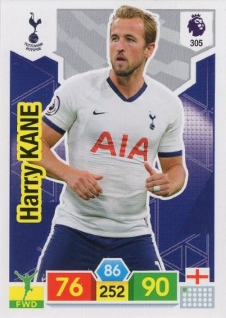 SOCCER - 2019-20 Panini Adrenalyn XL Premier League - #305 Harry Kane - Tottenham Hotspur