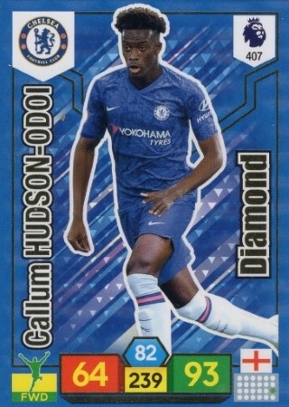 SOCCER - 2019-20 Panini Adrenalyn XL Premier League - #407 DIAMOND - Callum Hudson-Odoi - Chelsea FC