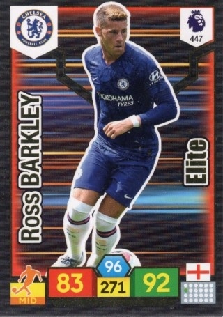 SOCCER - 2019-20 Panini Adrenalyn XL Premier League - #447 ELITE - Ross Barkley - Chelsea FC