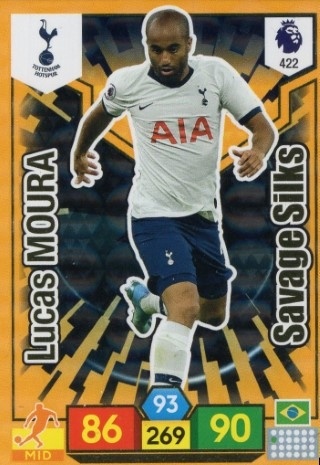 SOCCER - 2019-20 Panini Adrenalyn XL Premier League - #422 SAVAGE SKILLS - Lucas Moura - Tottenham Hotspur
