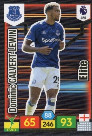 SOCCER - 2019-20 Panini Adrenalyn XL Premier League - #450 ELITE - Dominic Calvert-Lewin - Everton