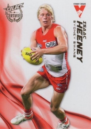 AFL - 2016 Select Certified - #187 Isaac Heeney - Sydney Swans
