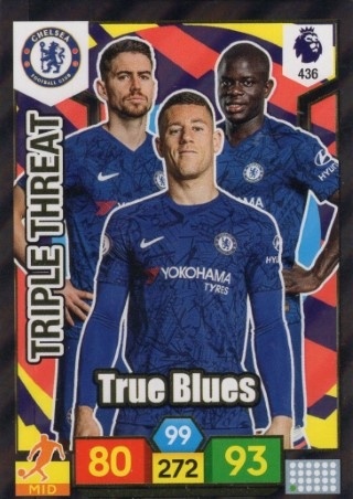 SOCCER - 2019-20 Panini Adrenalyn XL Premier League - #436 TRIPLE THREAT - True Blues - Chelsea FC