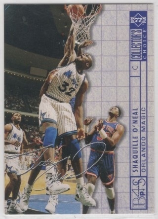 1994-95 Collector's Choice - Silver Signature #390 - Shaquille O'Neal BP - Orlando Magic