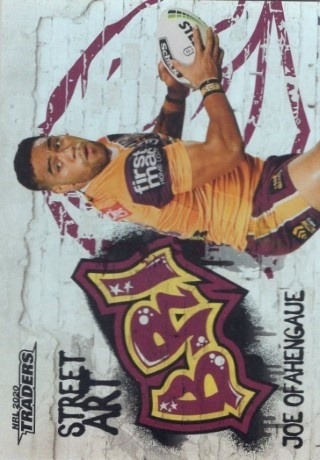 NRL - 2020 Traders - Street Art #SA01 - Joe Ofahengaue - Brisbane Broncos