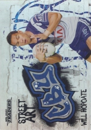 NRL - 2020 Traders - Street Art #SA03 - Will Hopoate - Canterbury Bulldogs