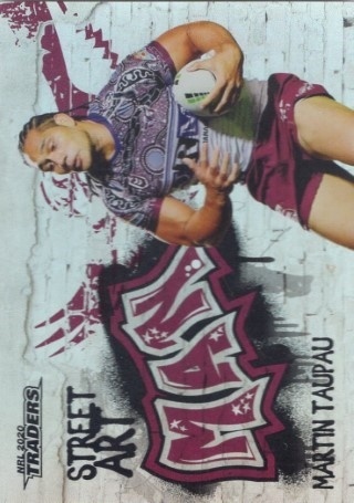 NRL - 2020 Traders - Street Art #SA06 - Martin Taupau - Manly Sea Eagles