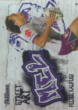 NRL - 2020 Traders - Street Art #SA07 - Felise Kaufusi - Melbourne Storm