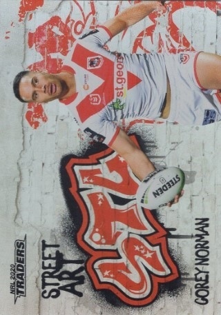 NRL - 2020 Traders - Street Art #SA13 - Corey Norman - St. George Dragons
